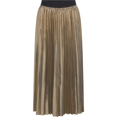 Karl Lagerfeld Metallic Pleated Skirt Gold Taglia: XS | Maxi gonne Outlet | Donna | Giallo