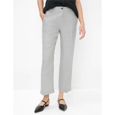Brax Dames Culotte  Style MAINE S GREY MELANGE, lichtgrijs, maat 46