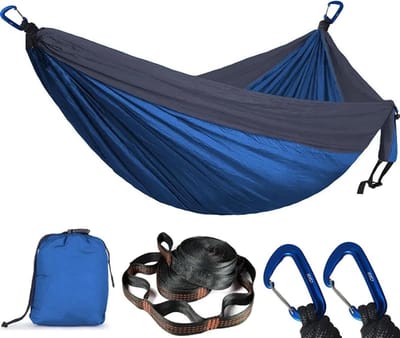 Dubbele Camping Hangmat - Outdoor Hangmat Twee Personen - Ontspannen in Natuur - Lichtgewicht Draagbaar Ontwerp