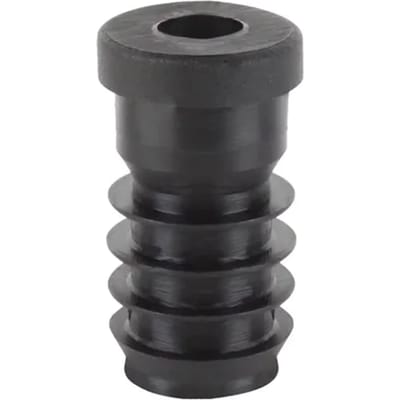 Alberts Schroefdraaddop Voor Vierkante Buis 20x20mm D25 M9 Zwart 4st.