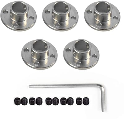 Set van 5 stuks 6mm Flens Koppeling Connectoren, Tube Sleeve Flens en Rigid Gids Koppeling Accessoires voor RC Model Motoren en Onderdelen
