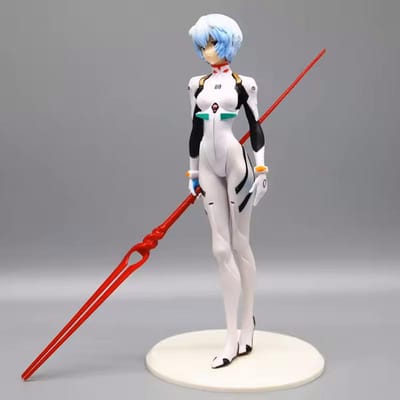 24cm Ayanami Rei Asuka Actiefiguren NEON GENESIS EVANGELION PVC Figuren Model Anime EVA Garage Kits Speelgoed Ornamenten Collectie gray