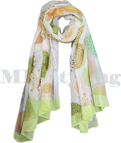 Sjaal Katoen Viscose Voorjaar Shawl Crissy- Geel