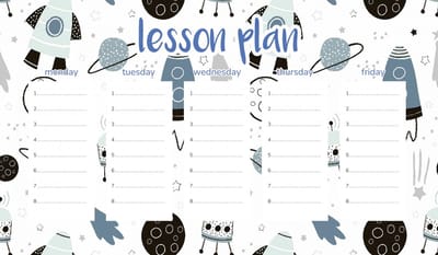 Wallvy Serie - Magnetisch Lesrooster - 30x17,5cm - Rakettenontwerp - Personaliseerbaar