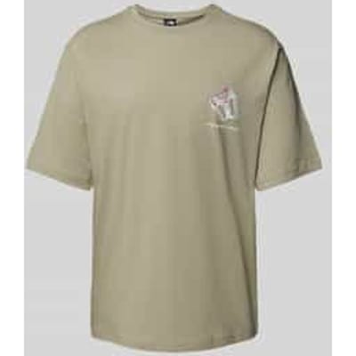 T-shirt met labelprint