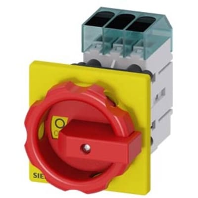 Siemens 3LD30540TK53 Belastbare scheidingsschakelaar Rood, Geel 3-polig 16 mm² 16 A 690 V/AC