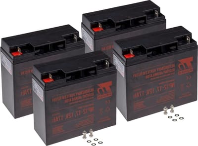 Reserveaccu - Vervangende batterij - Stroomonderbreking opvangen - Hoge capaciteit - 816 VAh - Zwart