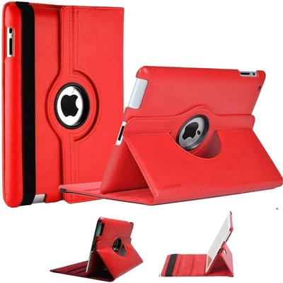Tablethoes Geschikt voor: Apple iPad Mini 1 7.9 (2012), Apple iPad Mini 2 7.9 (2013), Apple iPad Mini 3 7.9 (2014) - 7.9 inch hoesje 360° draaibaar (rood)