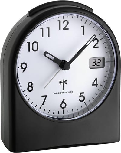 Analoge Wekker met Radiosignaal voor Automatische Tijdinstelling en Snoozefunctie
