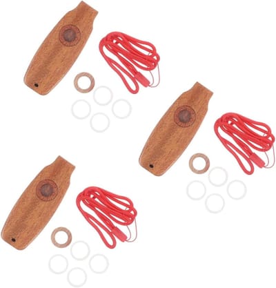 Houten Kazoo Set - Muziek Instrument - Muziek Maken - Natuurlijk Hout Materiaal - 9.5 x 3.5 cm - Natuurlijk Hout