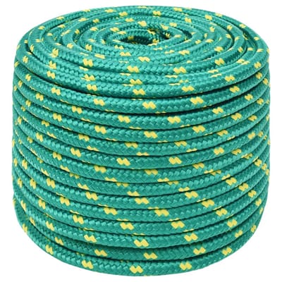 vidaXL - Boottouw - 12 - mm - 250 - m - polypropyleen - groen