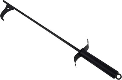 Open haardpook - Vuurpook - Houtbeheer - Massief staal - 40 inch - Zwart