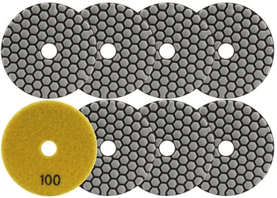 Diamant Polijstschijven - Schuurschijven Slijpschijven - Steen Bewerken - Set van 8 stuks - 100 mm