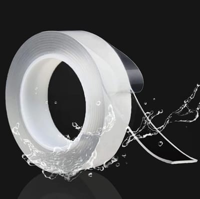 Go Go Gadget - Dubbelzijdig - Nano tape - Plakband - Transparant - 1cm breed - 3 meter