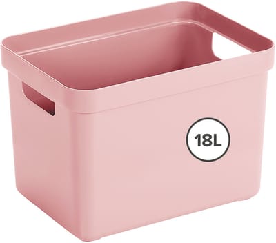 Sunware Sigma Home opbergbox 18L - 35x24.6x24.3 cm - Roze