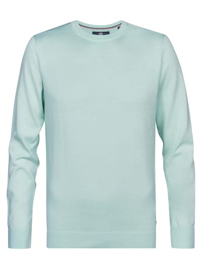 Petrol Industries Trui Heren - Regular Fit - Fijngebreide Trui Mannen - Ronde Hals - 50% Katoen, 50% Acryl - Pullover - Groen - Maat L