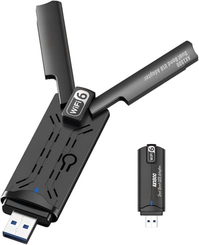 Solidchoice - USB WiFi Adapter voor PC met 1800 Mbit/s