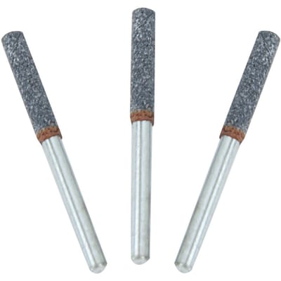 3 Stuks 4 mm 5/32 inch Diamant Kettingzaag Slijper Braamsteen Vijl Slijpsteen voor Roterend Gereedschap