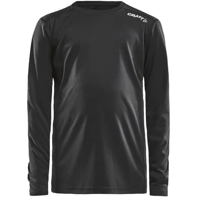Craft Rush Running Longsleeve Kinderen - Zwart | Maat: 134/140