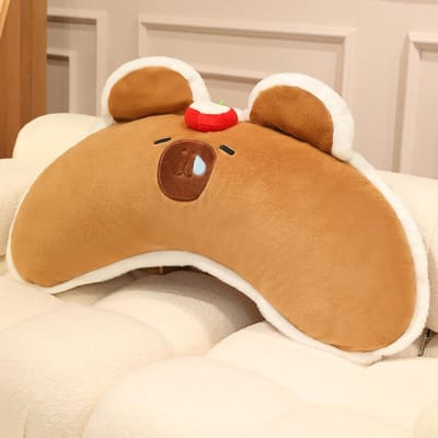 Nieuwe Schattige Kapibara Kussenpop Creatief Slaapkussen Pluche Speelgoedpop Verjaardagscadeau 80cm brown