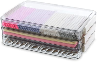 Dailygoods- Opbergboxen 3-delige set - Stapelbaar - Transparant - Voor A4-papier - Kantoorartikelen - Ideaal voor organisatie - Opbergdozen
