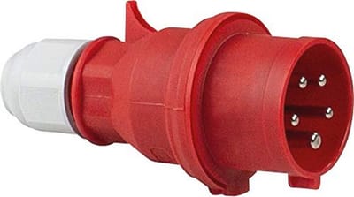CEE-Stecker 400V/16A met Schroefverbinding - Rood