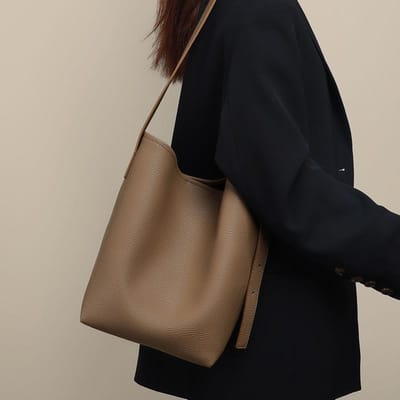 Nieuwe Tassen voor Dames, Emmerzakken, Veelzijdige Schoudertassen, Leren Grote Shoppers black