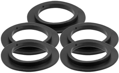 Afdichtingspakking - 5 Stuks - Afdichting Ring - Rubber - Rubberen Ringen - Vervangingsset voor de afdichtingsring van de gootsteenafvoerplug - Rubberen Universele Afvoerset Zonder - Geschikt Voor Filtermandjes - 32mm - Zwart