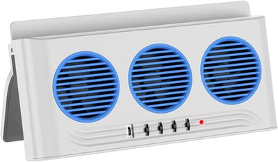 Zonne-energie Ventilator - Auto Luchtreiniger - Frisse Lucht - Automatische Snelheid - 12 cm Breed - Zwart