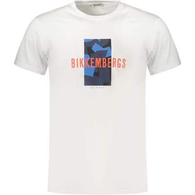 Bikkembergs Witte Katoenen Mannen T-Shirt