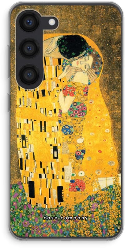 Case Company® - Hoesje geschikt voor Samsung Galaxy S23 hoesje - Der Kuss - Soft Cover Telefoonhoesje - Bescherming aan alle Kanten en Schermrand