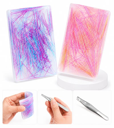 Daity 2 stuks Picky Pad – Fidget-speelgoed tegen huidplukken; draagbare 'puistjes-knijpmat' voor trichotillomanie en dermatillomanie; sensorisch fidget-speelgoed voor stressverlichting en angst bij volwassenen en kinderen.