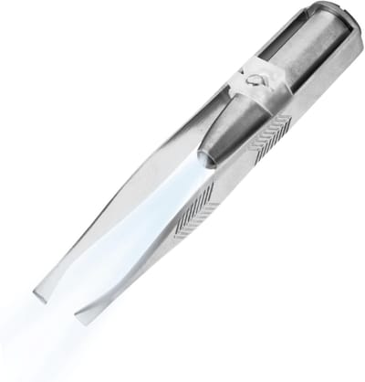 Pincet met LED - Precisie pincet Ontharingspincet - Nauwkeurig plukken - Roestvrij staal - 85 cm - Meerkleurig