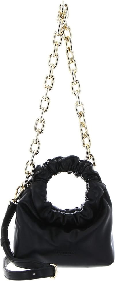 SEIDENFELT MANUFAKTUR Handtas Schoudertas Norrvik Handbag Small Black / Gold Zwart
