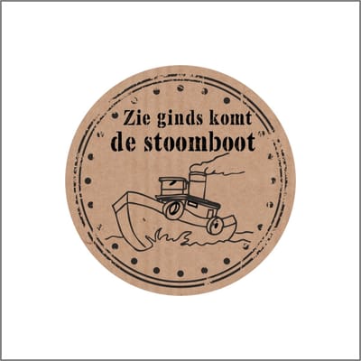 Sluitsticker - Sluitzegel - Sinterklaas - Etiketten - Kraft - (doosje van 500 stuks)