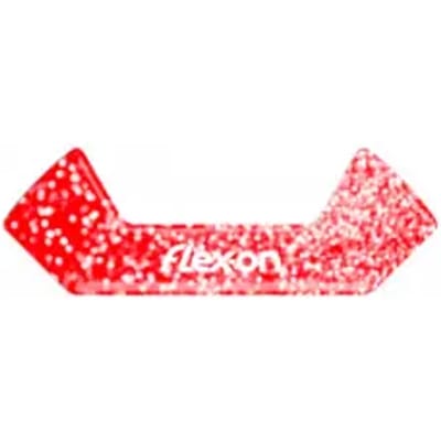 Rode glitters stickers voor verloopplaten Flex-On Safe-On