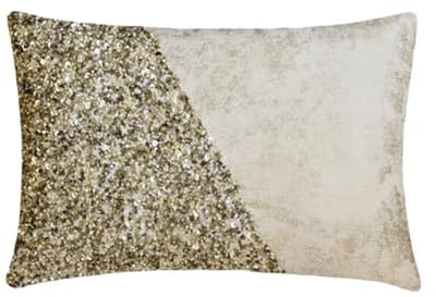 Moderne Abstracte Lumbale Kussenhoes - 30 x 65 cm Jacquard Kussen met Kralen en Pailletten