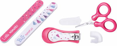 Nûby - Evolutieve nagelverzorgingsset - Roze - Little Moments - 0m+