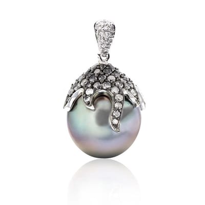Luna-Pearls - 202.1626 - Hanger - 925/-Zilver met Tahiti gekweekte parel