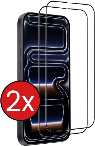 Screenprotector - 2 Stuks - Geschikt voor iPhone 17 Pro / 18 Pro - Full Cover - Beschermglas - Gehard Glas - Tempered Glass - Screen Protector