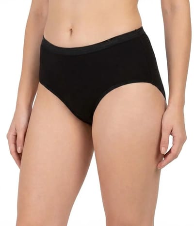 Beeren 2-pak dames slip - midi comfort - badstof kruisje - Dames onderbroek - dames ondergoed - Zwart / XXL