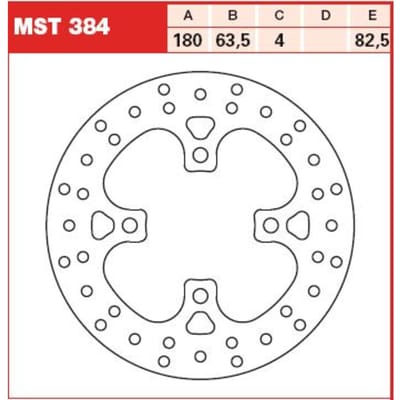 Remschijf TRW MOTO MST384
