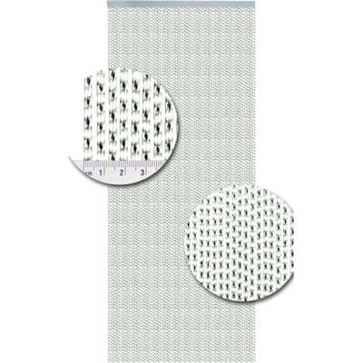 Vliegengordijnenexpert - Lucca Vliegengordijn - 92x210 cm - Transparant met Zwart Op het kozijn