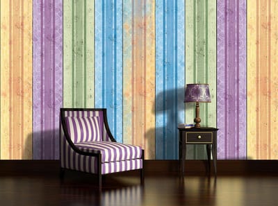 Pink Rose Wood Plankets Photo Wallcovering