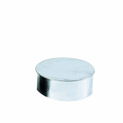 Buiscapsule voor schoorsteen van verzinkt staal met isolatie, Ø 120 mm, eenvoudig te monteren voor kachelbuizen
