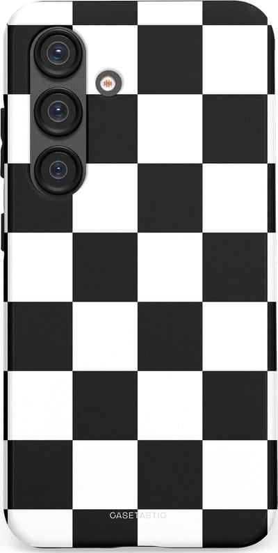 Casetastic Hoesje Geschikt voor Samsung S25 - Stijlvolle Beschermende Duo-layer Case - Schaak