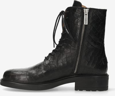 Shabbies Amsterdam Enkellaars Dean Zwart - Maat 39
