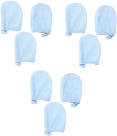 Gezichtsreinigingssponsjes - Make-up remover pads - Dagelijkse reiniging - Herbruikbaar en wasbaar - 12 x 8.5 cm - Blauw