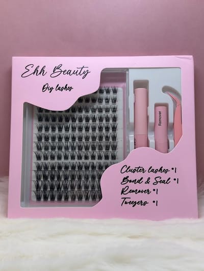 EHH BEAUTY - Diy Lashes - Classy - Wimperstukjes - Starter set compleet - Nepwimpers - Bond -Sealer -Remover- tweezer - cluster starter set