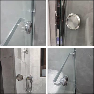 Circulaire Ingezonken Vinger Trekker, Ingezonken Deurgrepen voor Schuifdeuren met Verborgen Schroeven, RVS Deurgreep voor Badkamer en Interieur (60mm)